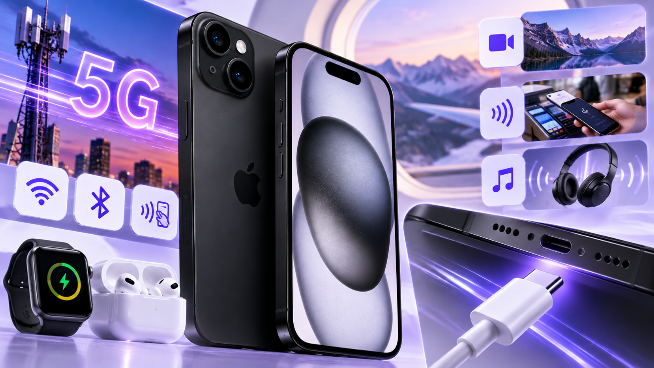 Apple iPhone 15 czarny – design i funkcje
